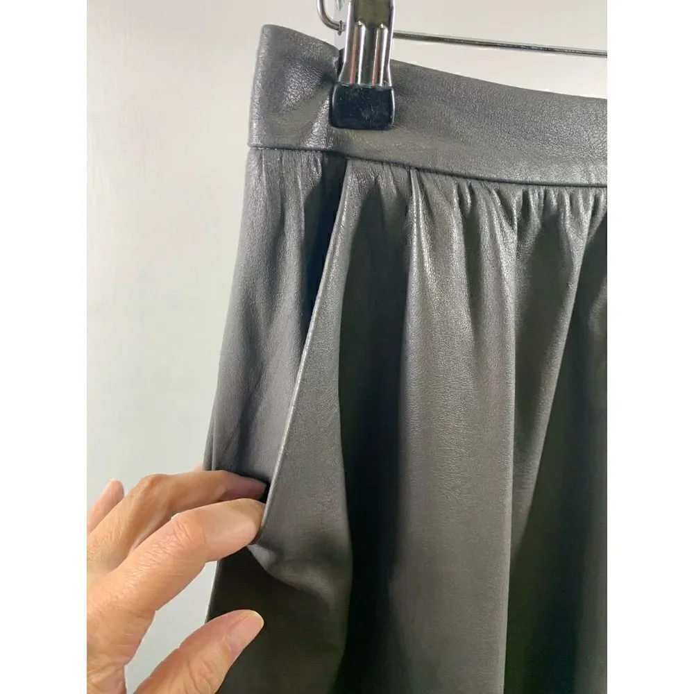 Search for Sanity Silver Faux Leather Skirt Size 6